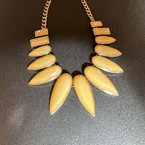 Elegant yellow bold statement Necklace